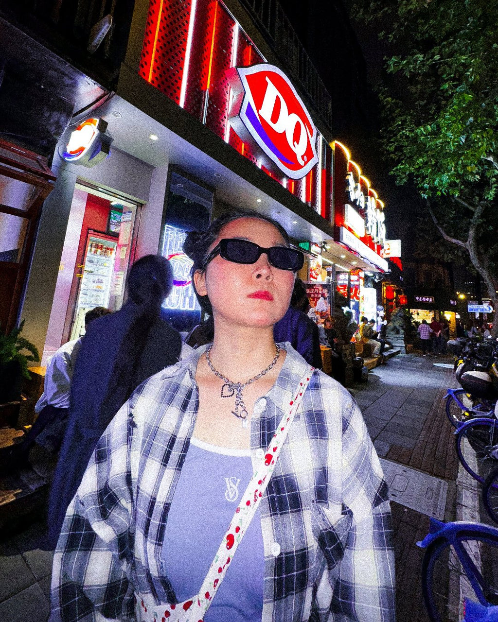 Shinyst 06 Midnight Arcade Stick Chain + HP Charm Stainless Steel for girls