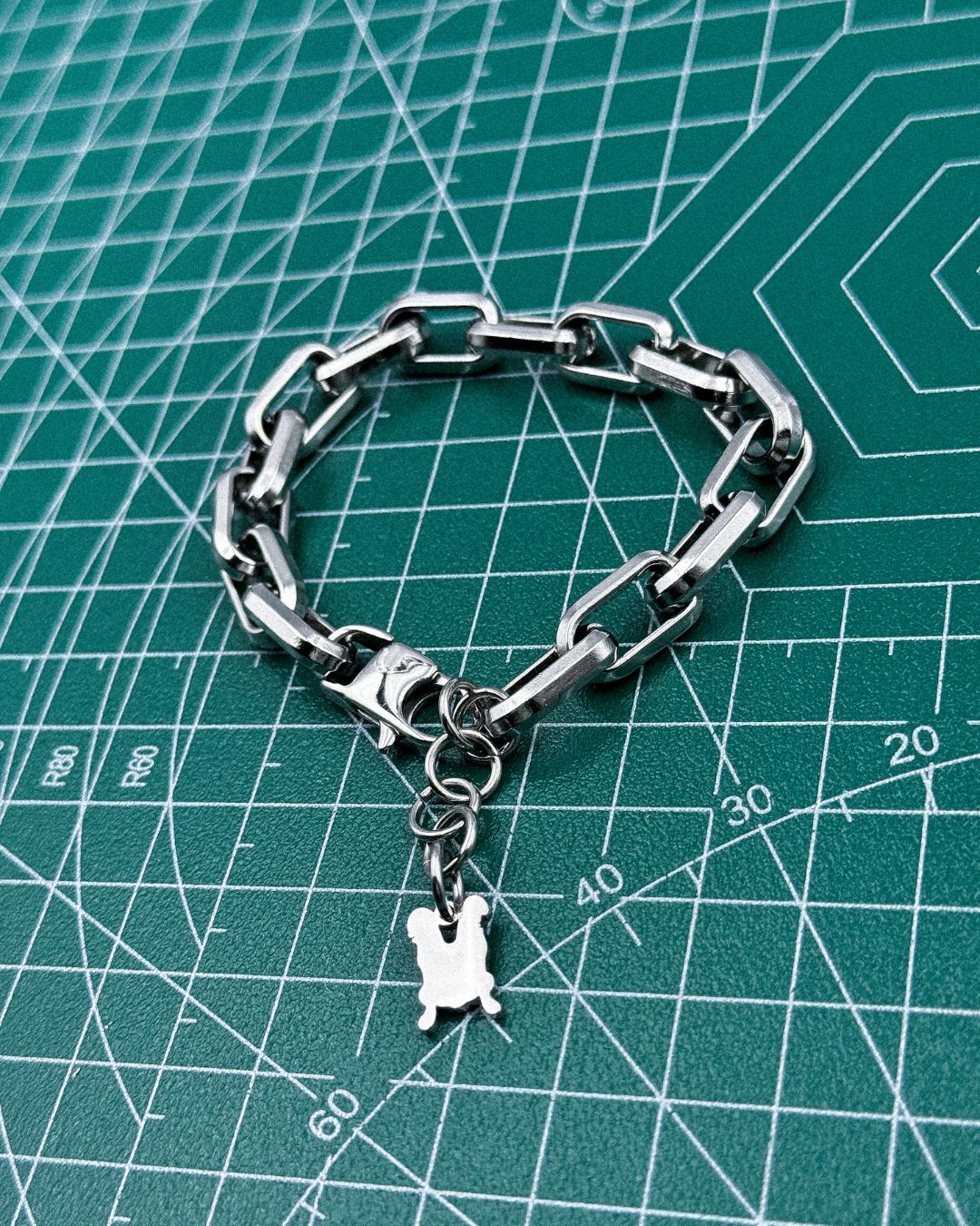 BLOCK BRACELET - STEEL