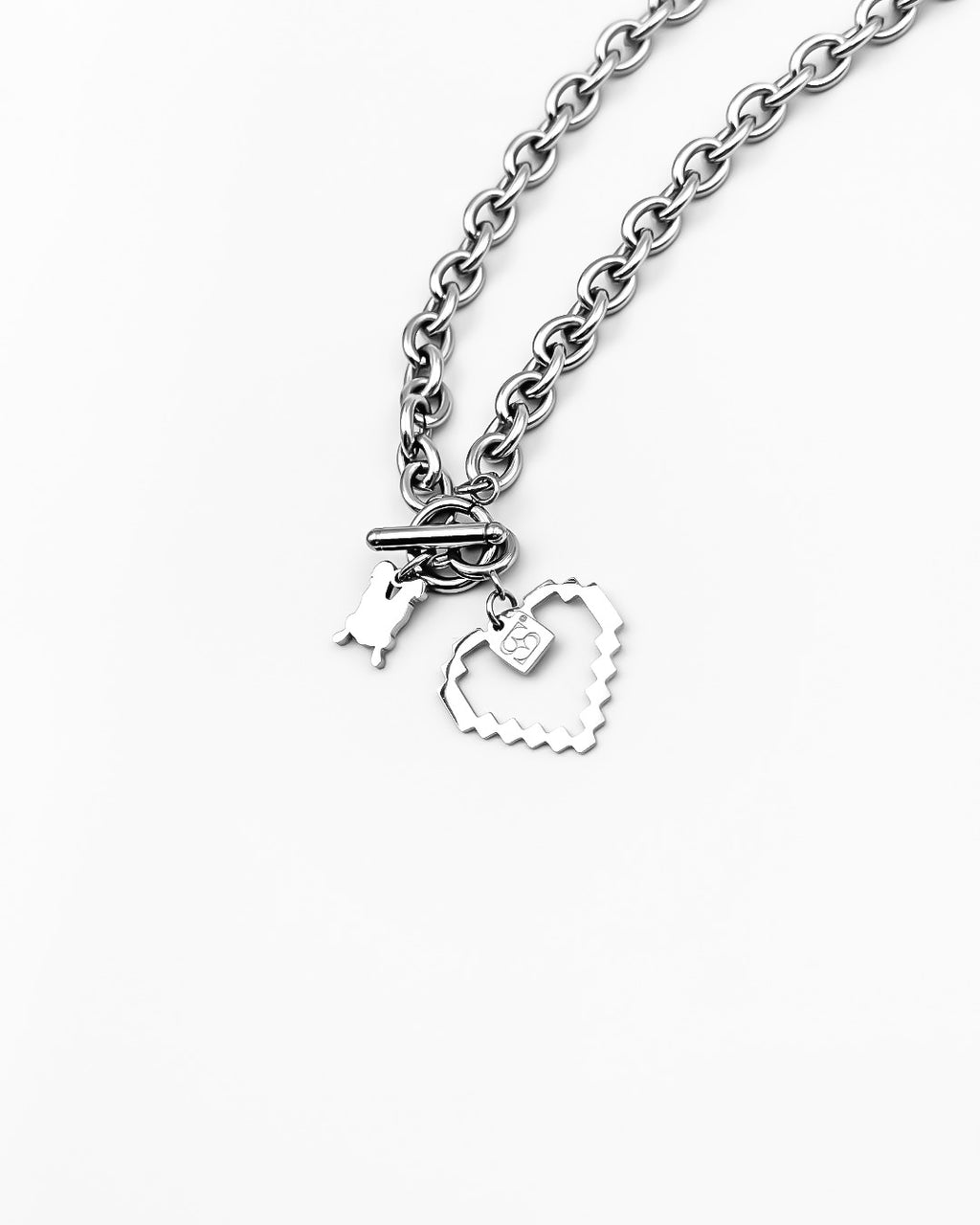 Stick Chain + HP Charm - Cable Chain with toggle clasp and Charm 