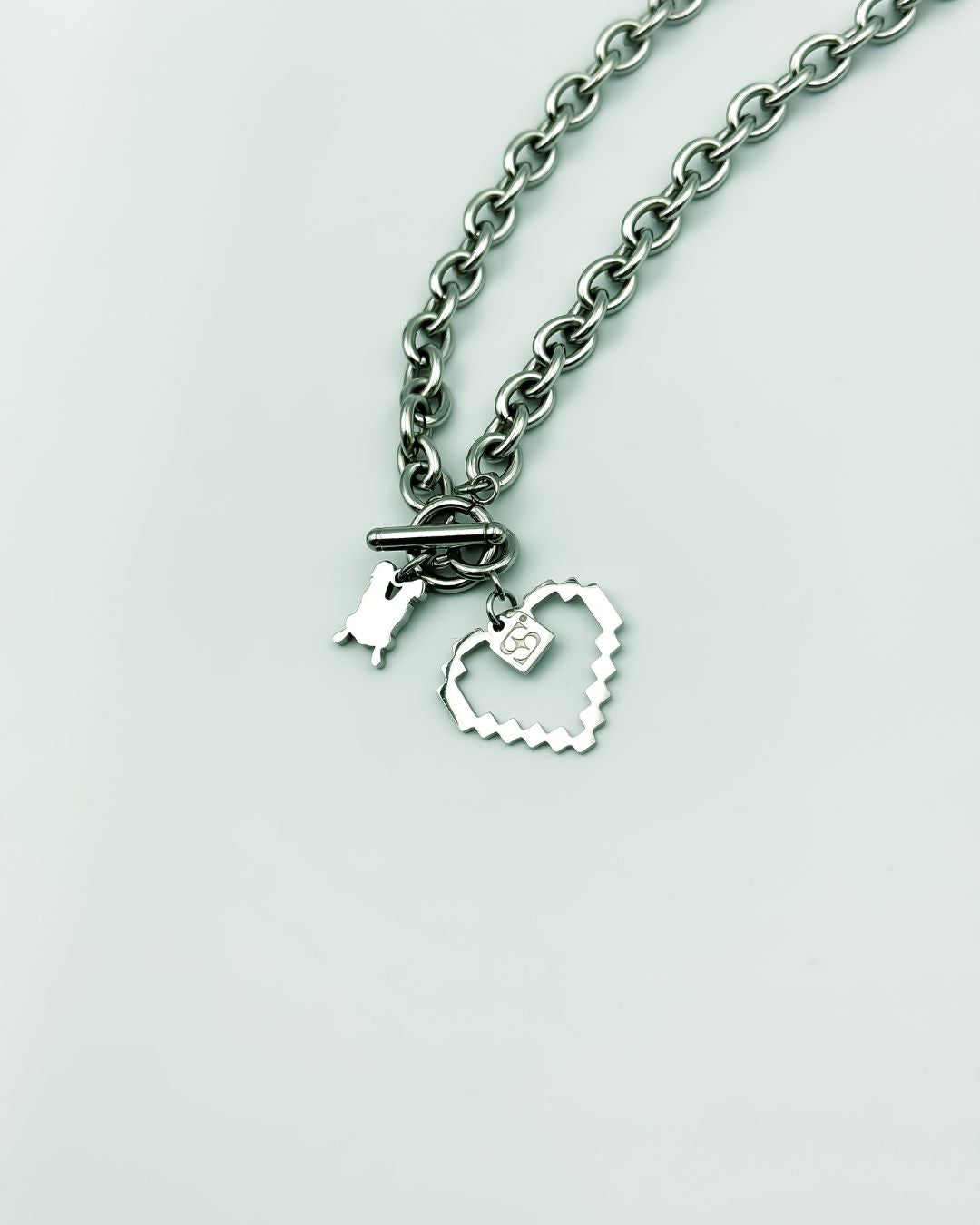 Stick Chain + HP Charm - Cable Chain with toggle clasp and Charm 